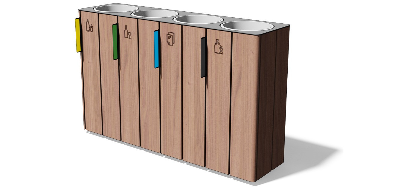 Egoe E koš za ločene odpadke 4x38 l, E20-4101