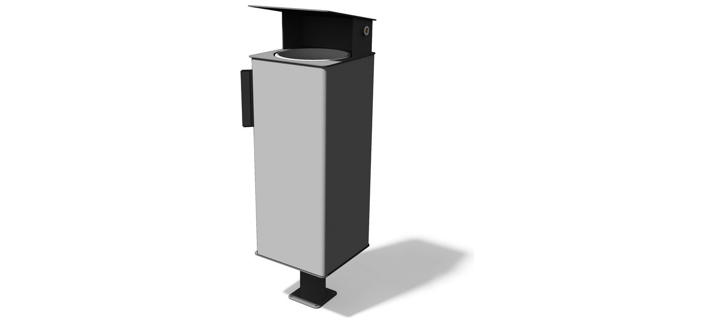 Egoe E litter bin with rain cover, 38l, E20-1413