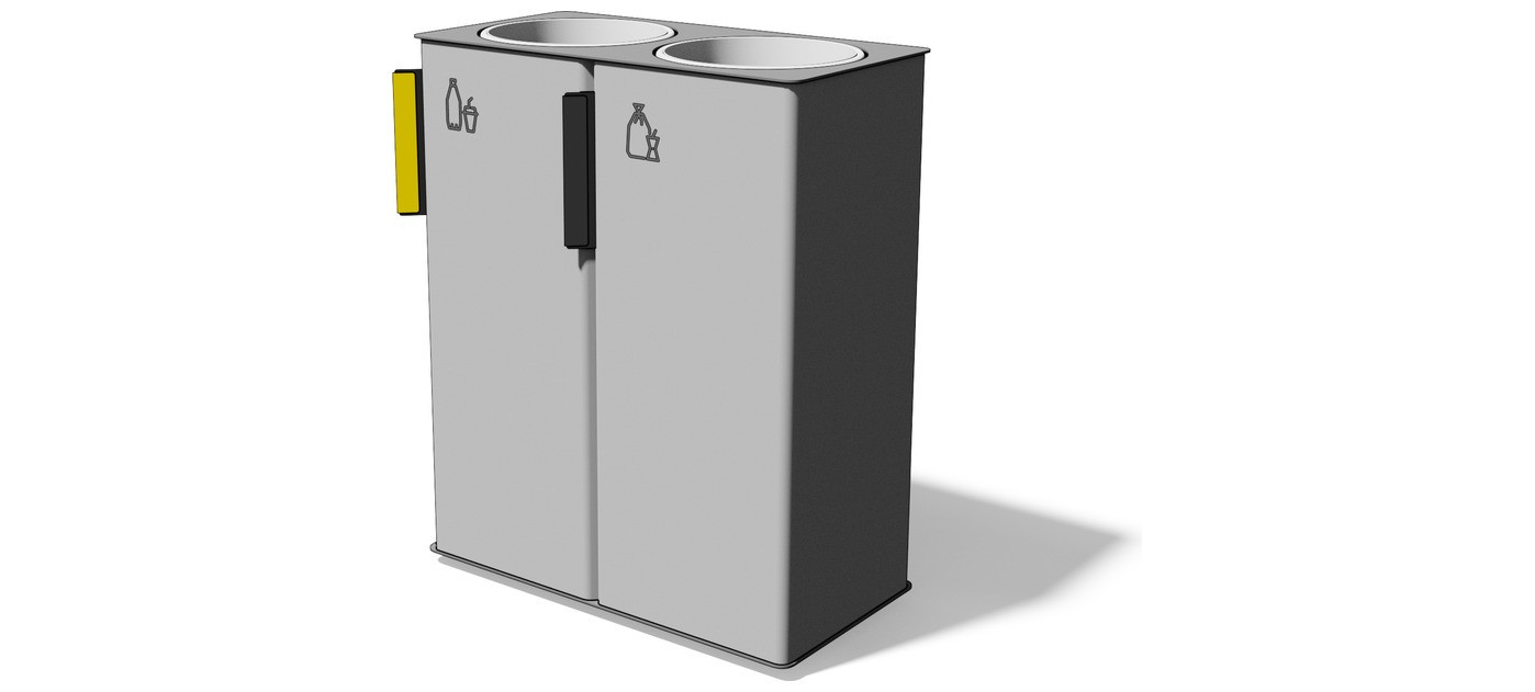 Egoe E litter bin for sorted waste 2x38l, E20-2401
