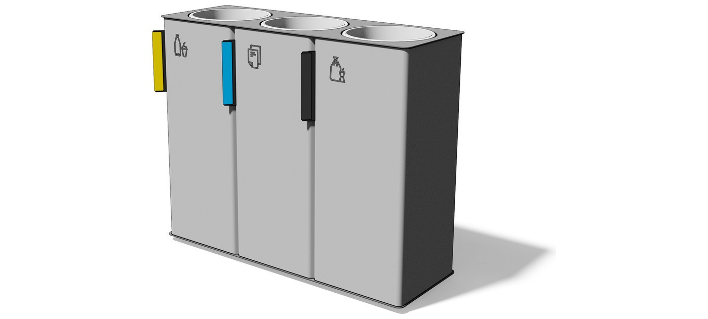 Egoe E koš za ločene odpadke 3x38 l, E20-3401