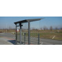Egoe X avtobusna nadstrešnica s stekleno streho 2,8 x 1,7 m, X1-210L-SS, ambient