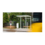 Egoe X Buswartehalle mit Glasdach 2,8 x 1,7 m, X1-210R-SS, Ansicht 2