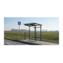 Egoe X Buswartehalle mit Glasdach 2,8 x 1,7 m, X1-210R-SS, Ansicht 3