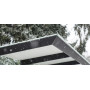 Egoe X bus stop shelter with glass roof 4,2 x 1,7 m, X1-300-SS, setting