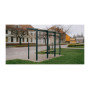 Egoe X bus stop shelter with glass roof 4,2 x 1,7 m, X1-310-SS, view 2