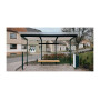 Egoe X bus stop shelter with glass roof 4,2 x 1,7 m, X1-310-SS, view 3