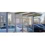 Egoe X bus stop shelter with glass roof 5,5 x 1,7 m, X1-400-SS, setting