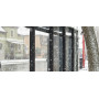 Egoe X bus stop shelter with glass roof 5,5 x 1,7 m, X1-410-SS, setting
