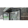 Egoe X avtobusna nadstrešnica s stekleno streho 5,5 x 1,7 m, X1-410-SS, ambient