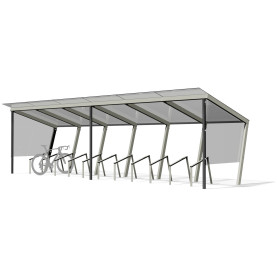 Egoe X nadstrešnica za bicikle 8,3 x 2,5 m (22 bicikala), X3-V611