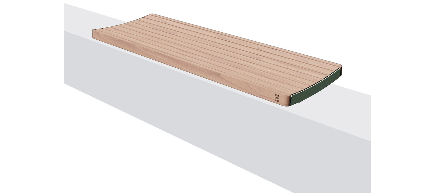 Egoe I wall-mounted bench, 1,8 m, I1-326