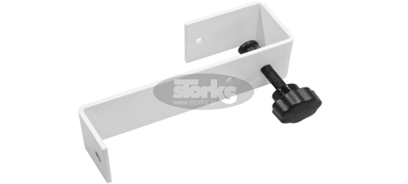 Rotary hook for mounting under umbrellas, awnings and structures