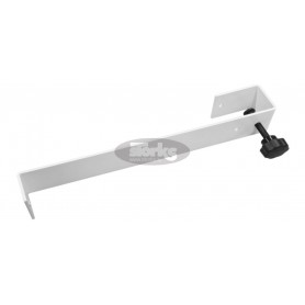 Bracket for mounting under umbrellas, awnings and structures