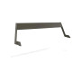 Extremis Hopper naslonjalo, aluminij, 6-8 oseb, L : 238 cm / 93.7", Earth (RGB 88 88 84)