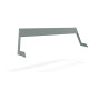 Extremis Hopper backrest, aluminium, 6-8 people, L : 238 cm / 93.7", Verdigris (RGB 133 147 142)