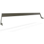 Extremis Hopper naslonjalo, aluminij, 10-12 oseb, L : 358 cm / 141.0", Earth (RGB 88 88 84)