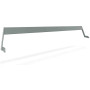 Extremis Hopper naslon, aluminij, 10-12 osoba, L : 358 cm / 141.0", Verdigris (RGB 133 147 142)