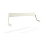 Extremis Hopper naslonjalo, aluminij, 6-8 oseb, L : 238 cm / 93.7", Umazano bela (RAL9002)
