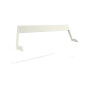 Extremis Hopper naslonjalo, aluminij, 6-8 oseb, L : 238 cm / 93.7", Umazano bela (RAL9002)