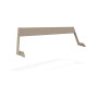 Extremis Hopper naslonjalo, aluminij, 6-8 oseb, L : 238 cm / 93.7", Peščeno bež (RAL1019)