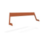 Extremis Hopper naslonjalo, aluminij, 6-8 oseb, L : 238 cm / 93.7", Bakreno rjava (RAL8004)