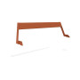 Extremis Hopper naslonjalo, aluminij, 6-8 oseb, L : 238 cm / 93.7", Bakreno rjava (RAL8004)
