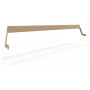 Extremis Hopper naslonjalo, aluminij, 10-12 oseb, L : 358 cm / 141.0", Peščeno bež (RAL1019)