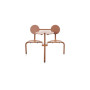 Extremis Bistroo two-seater dining set, Copper brown (RAL8004)