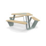 Extremis Anker picnic table, Verdigris (RGB 133 147 142)