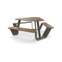 Extremis Anker picnic table, Earth (RGB 88 88 84)