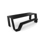 Extremis Hopper Picknicktisch, Aluminium, Schwarz (RAL9005)