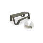 Extremis Hopper piknik miza, aluminij, Earth (RGB 88 88 84)