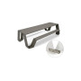 Extremis Hopper Picknicktisch, Aluminium, Earth (RGB 88 88 84)
