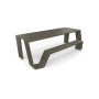 Extremis Hopper piknik miza, aluminij, Earth (RGB 88 88 84)