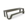 Extremis Hopper piknik miza, aluminij, Earth (RGB 88 88 84)