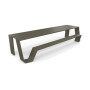 Extremis Hopper piknik miza, aluminij, Earth (RGB 88 88 84)