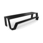 Extremis Hopper Picknicktisch, Aluminium, Schwarz (RAL9005)