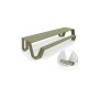Extremis Hopper Picknicktisch, Aluminium, Schilfgrün (RAL6013)