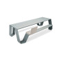 Extremis Hopper piknik miza, aluminij, pogled 2