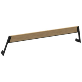 Extremis Hopper backrest, wood, Black (RAL9005)