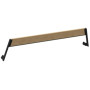 Extremis Hopper backrest, wood, Black (RAL9005)