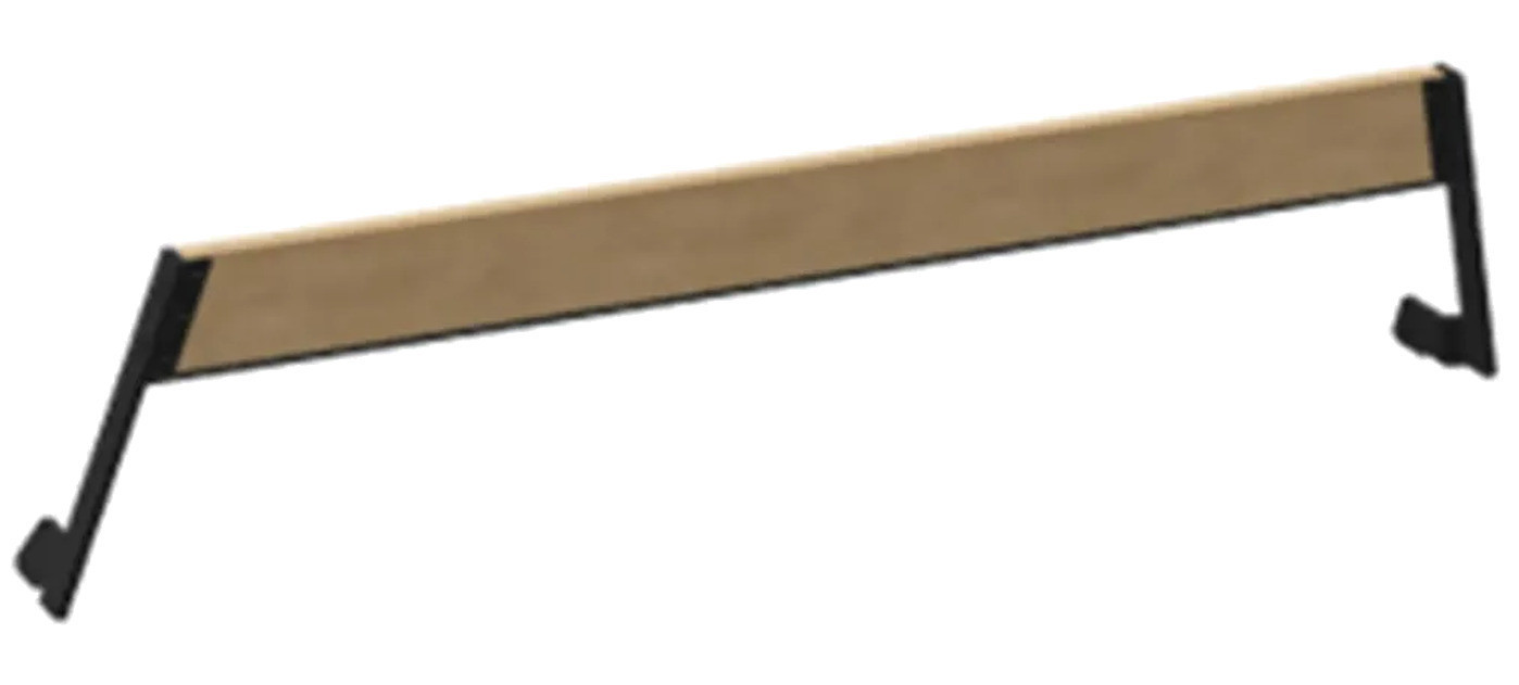 Extremis Hopper naslon, drvo, Crna (RAL9005)