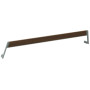 Extremis Hopper backrest, wood, Earth (RGB 88 88 84)