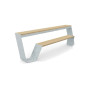 Extremis Hopper bench, Galvanised steel