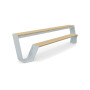 Extremis Hopper bench, Galvanised steel