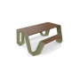 Extremis Hopper piknik miza, les, Trstno zelena (RAL6013)