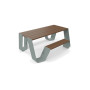 Extremis Hopper picnic table, wood, Verdigris (RGB 133 147 142)