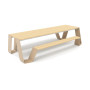 Extremis Hopper Picknicktisch, Holz, Strandbeige (RAL1019)