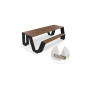 Extremis Hopper Picknicktisch, Holz, Schwarz (RAL9005)