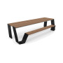 Extremis Hopper picnic table, wood, Black (RAL9005)